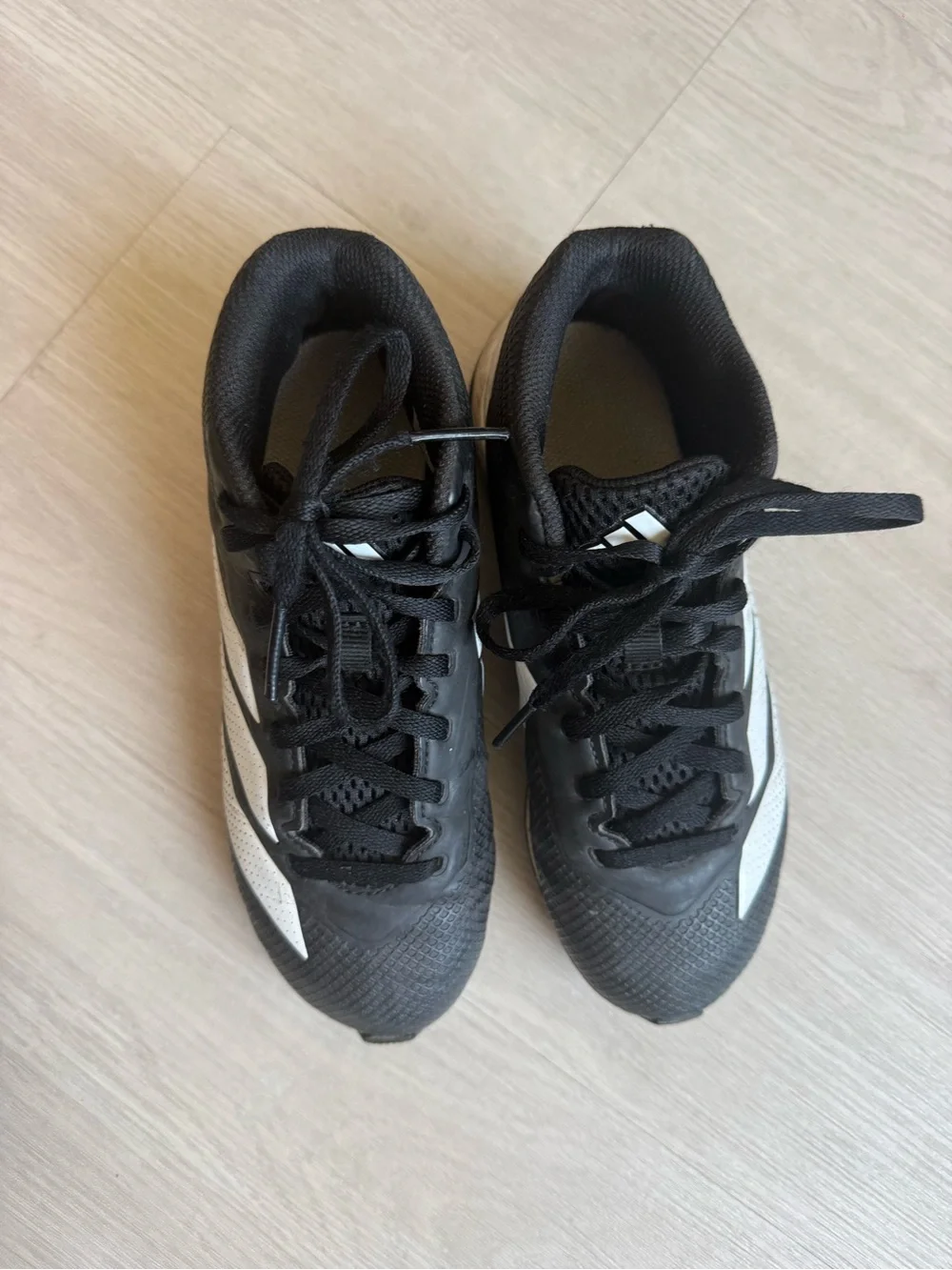 Boys adidas Black and White football cleats - Athletic Shoes